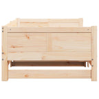 Ausziehbares Tagesbett Braun 203,5 x 184 x 56,5 cm
