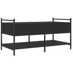 Couchtisch Schwarz 99x50x50 cm Holzwerkstoff