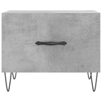 Couchtische 2 Stk. Betongrau 50x50x40 cm Holzwerkstoff