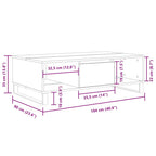 Couchtisch Sonoma-Eiche 104x60x35 cm Holzwerkstoff