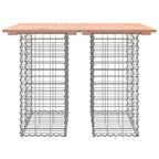 Gartentisch aus Gabionen 100x70x72 cm Massivholz Douglasie