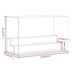 Vitrine Transparent 25x12x16 cm Acryl