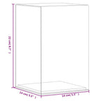 Vitrine Transparent 14x14x22 cm Acryl
