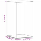 Vitrine Transparent 20x20x38 cm Acryl