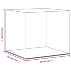 Vitrine Transparent 40x36x35 cm Acryl