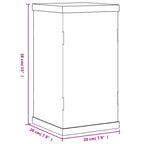 Vitrine Transparent 20x20x38 cm Acryl