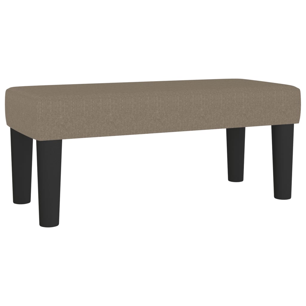 Boxspringbett mit Matratze Taupe 90x190 cm Stoff