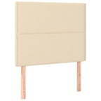 Boxspringbett mit Matratze Creme 120x200 cm Stoff