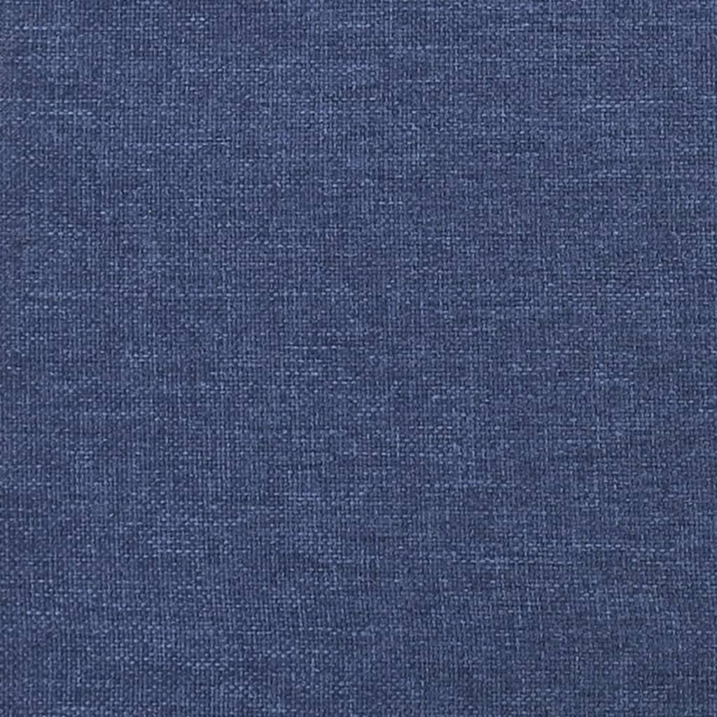 Boxspringbett mit Matratze Blau 180x200 cm Stoff
