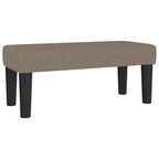 Boxspringbett mit Matratze Taupe 90x190 cm Stoff