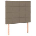 Boxspringbett mit Matratze Taupe 120x200 cm Stoff