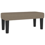 Boxspringbett mit Matratze Taupe 90x190 cm Stoff