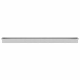 vidaXL Pool-Wasserfall Rechteckig Edelstahl 110 cm
