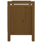 Flurbank Honigbraun 80x40x60 cm Massivholz Kiefer