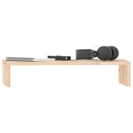 Monitorerhöhung 50 × 27 × 10 cm aus unbehandeltem massivem Kiefernholz
