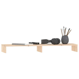 Monitorerhöhung 100 × 27 × 10 cm aus unbehandeltem massivem Kiefernholz