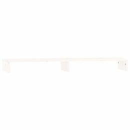 Monitorerhöhung 100 × 27 × 10 cm aus massivem Kiefernholz - Weiß