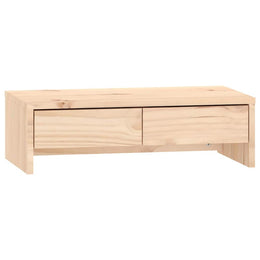 Monitorerhöhung 50 × 27 × 15 cm aus unbehandeltem massivem Kiefernholz (Art.-Nr. 813954)