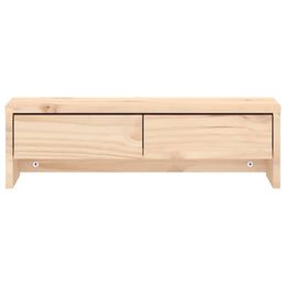Monitorerhöhung 50 × 27 × 15 cm aus unbehandeltem massivem Kiefernholz (Art.-Nr. 813954)