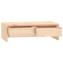 Monitorerhöhung 50 × 27 × 15 cm aus unbehandeltem massivem Kiefernholz (Art.-Nr. 813954)