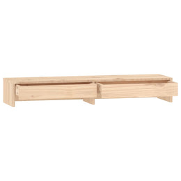 Monitorerhöhung 100 × 27 × 15 cm aus unbehandeltem massivem Kiefernholz (Art.-Nr. 813959)