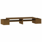 Monitorständer Honigbraun 100x27,5x15 cm Massivholz Kiefer