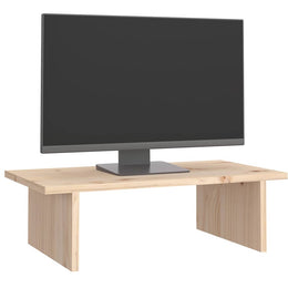Monitorerhöhung 50 × 27 × 15 cm aus unbehandeltem massivem Kiefernholz (Art.-Nr. 813974)