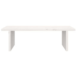Monitorerhöhung 50 × 27 × 15 cm aus massivem Kiefernholz - Weiß (Art.-Nr. 813975)