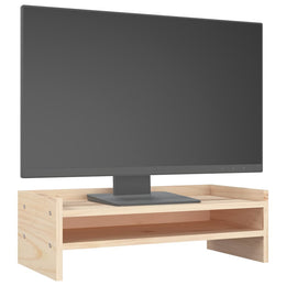 Monitorerhöhung 50 × 24 × 16 cm aus unbehandeltem massivem Kiefernholz
