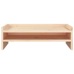 Monitorerhöhung 50 × 24 × 16 cm aus unbehandeltem massivem Kiefernholz