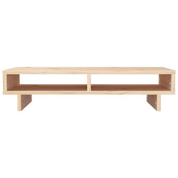 Monitorerhöhung 60 × 27 × 14 cm aus unbehandeltem massivem Kiefernholz