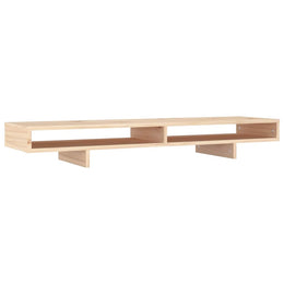 Monitorerhöhung 100 × 27 × 14 cm aus unbehandeltem massivem Kiefernholz