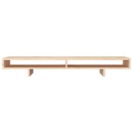 Monitorerhöhung 100 × 27 × 14 cm aus unbehandeltem massivem Kiefernholz