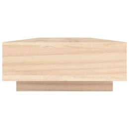 Monitorerhöhung 100 × 27 × 14 cm aus unbehandeltem massivem Kiefernholz