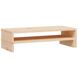 Monitorerhöhung (52-101) × 22 × 14 cm aus unbehandeltem massivem Kiefernholz