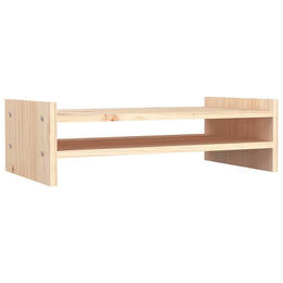 Monitorerhöhung 50 × 27 × 15 cm aus unbehandeltem massivem Kiefernholz (Art.-Nr. 814019)