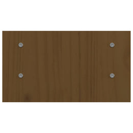 Monitorerhöhung 50 × 27 × 15 cm aus massivem Kiefernholz - Honigbraun