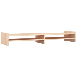 Monitorerhöhung 100 × 27 × 15 cm aus unbehandeltem massivem Kiefernholz (Art.-Nr. 814024)