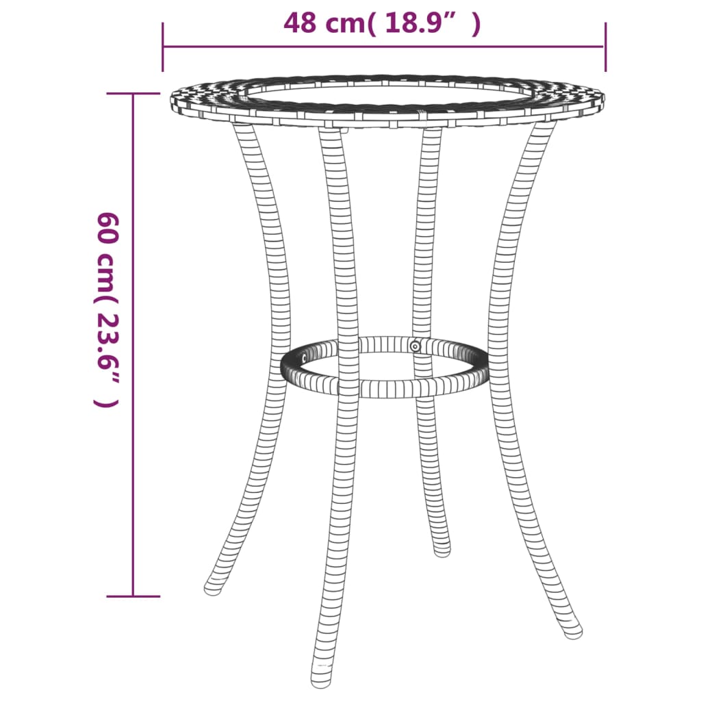 2-tlg. Sofagarnitur in L-Form mit Kissen Grau Poly Rattan