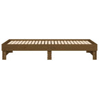 Tagesbett Ausziehbar Honigbraun 2x(100x200)cm Massivholz Kiefer