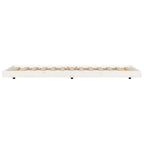 Massivholzbett ohne Matratze Weiß 75x190 cm Kiefernholz