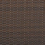 Gartenbank 2-Sitzer mit Kissen Braun Poly Rattan