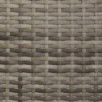 Gartenbank 3-Sitzer mit Kissen Grau Poly Rattan