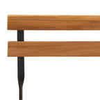5-tlg. Bistro-Set Klappbar Massivholz Akazie und Stahl