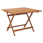 Gartentisch Klappbar 90x90x75 cm Massivholz Akazie