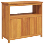 Garten-Konsolentisch 80x35x75 cm Massivholz Akazie