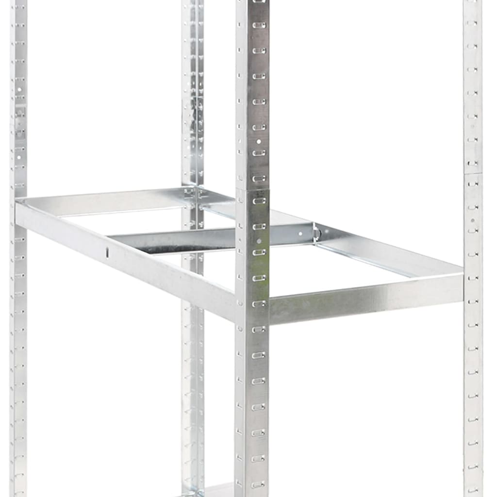 Reifenregale mit 3 Böden 3 Stk. Silbern 110x40x200 cm Stahl