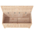 Gartentruhe 115x49x60 cm Massivholz Kiefer