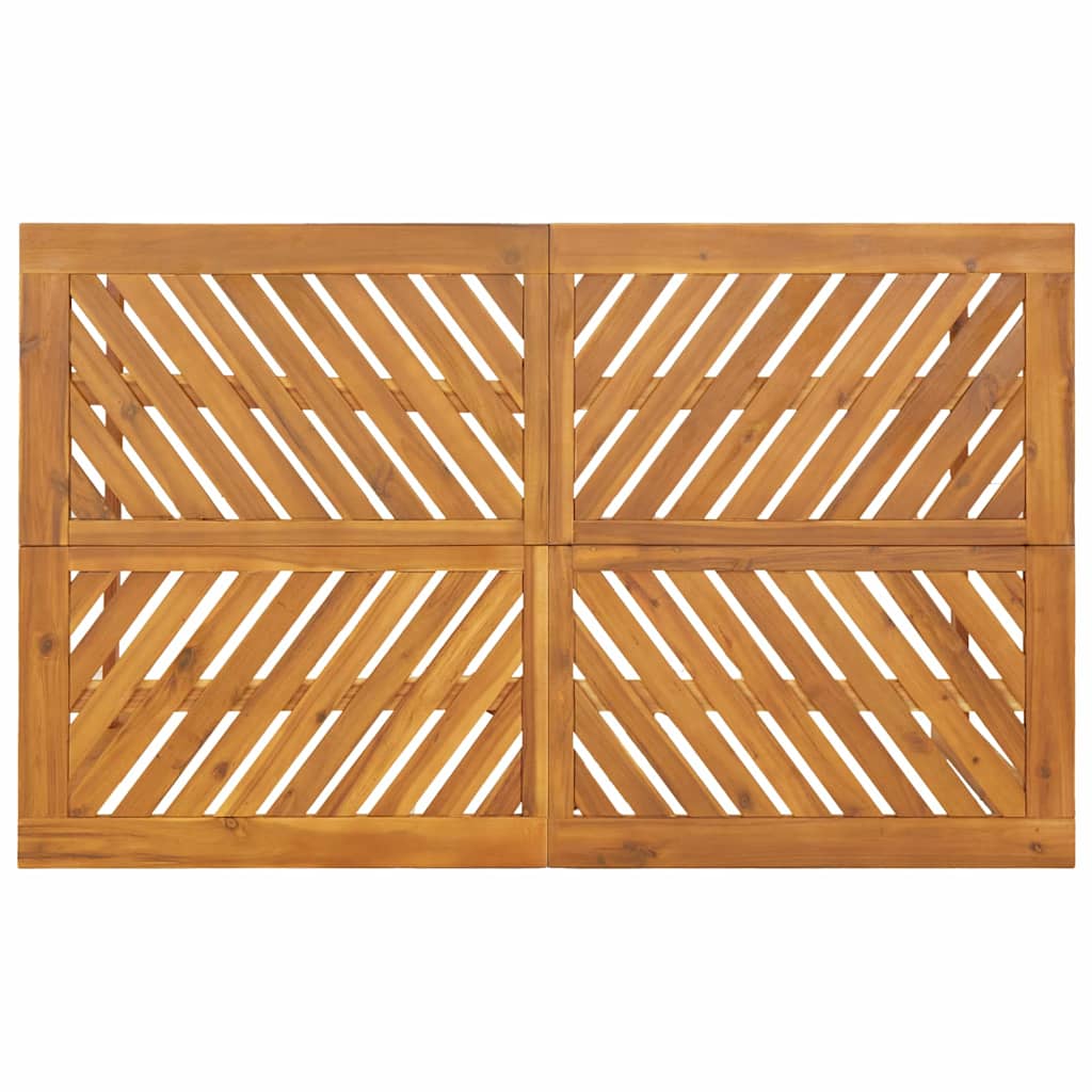 Garten Essgruppe 6 pcs Braun Massivholz Akazie