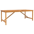 Garten Essgruppe 7 pcs Braun Massivholz Akazie